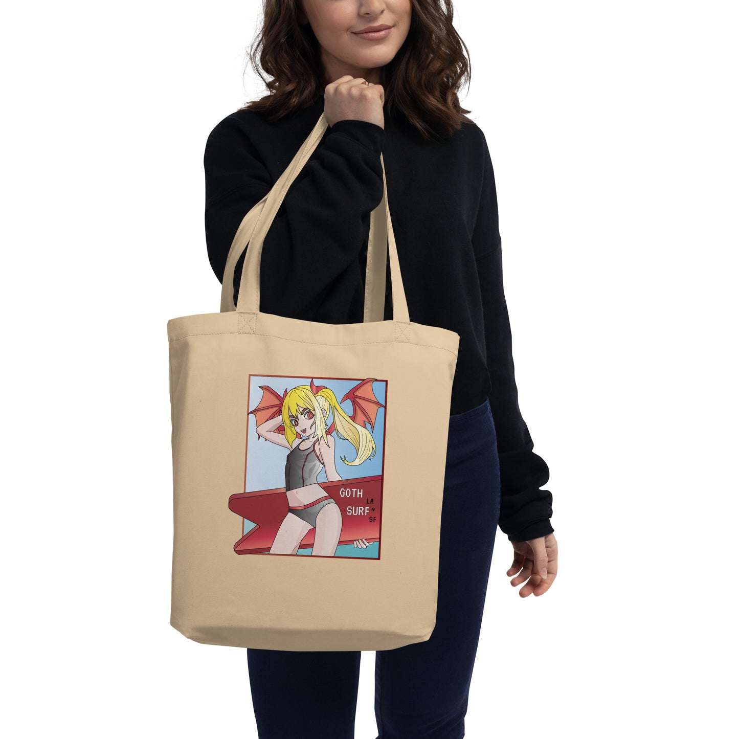 GOTH SURF - Devil Girl - Eco Tote Bag 01