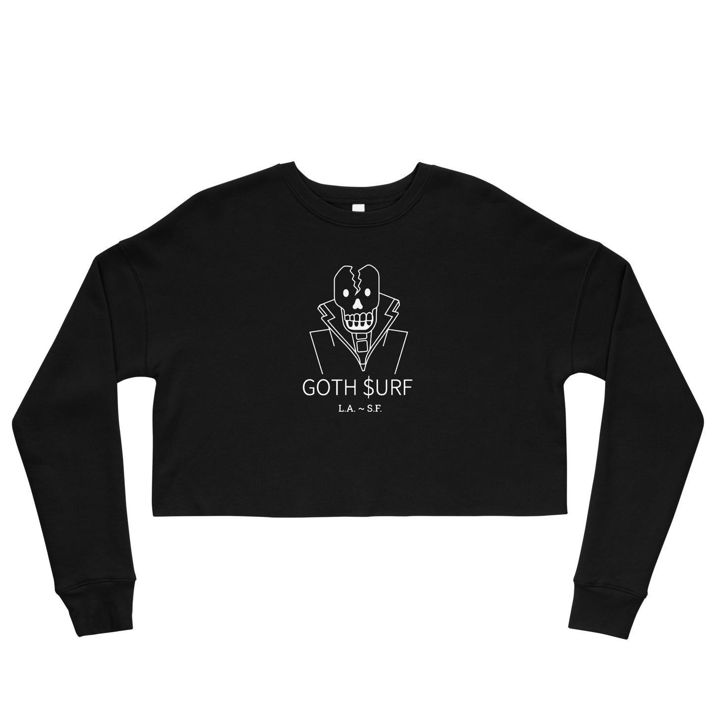 GOTH SURF - SKULLY - Crop Sweatshirt - LIMITED PRODUCTION RUN 001